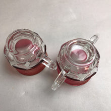 Load image into Gallery viewer, King's Crown Ruby Flashed Cream &amp; Sugar Set (3")
