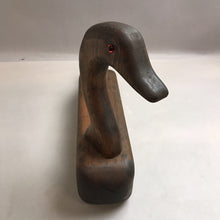 Load image into Gallery viewer, Large Wooden Hand Carved Duck (13x17x4)
