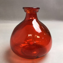 Load image into Gallery viewer, MCM Red/Orange Glass Ball Vase (8&quot;)
