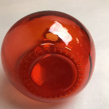 Load image into Gallery viewer, MCM Red/Orange Glass Ball Vase (8&quot;)
