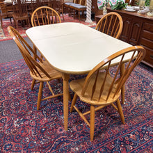 Load image into Gallery viewer, Kitchen Table (30x48x36) 12&quot; Leaf and 4 Chairs

