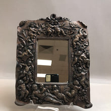 Load image into Gallery viewer, Bronze Tone Baroque High Relief Cherubs Framed Wall Mirror (10x8)

