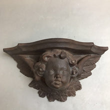 Load image into Gallery viewer, Cupid Angel Cherub Sconce Shelf Wall Bracket Sculpture Plaster (5x10)
