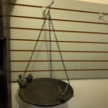 Load image into Gallery viewer, Rustic Hanging Birdbath with 3 Birds (13&quot;)
