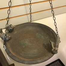 Load image into Gallery viewer, Rustic Hanging Birdbath with 3 Birds (13&quot;)
