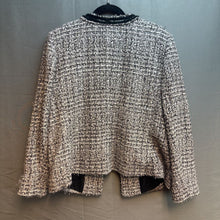 Load image into Gallery viewer, Talbots Polyester Blend Black/Silver Jacket Size 16
