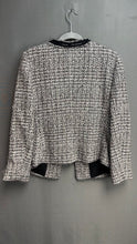 Load image into Gallery viewer, Talbots Polyester Blend Black/Silver Jacket Size 16
