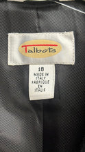 Load image into Gallery viewer, Talbots Black Camel Hair Blazer Jacket Size 18

