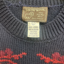 Load image into Gallery viewer, South Wool Pure Wool Hand Loomed Wilderness Sweater Size L
