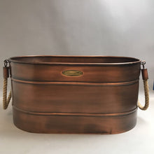 Load image into Gallery viewer, Smith Hawken Copper Boiler/Planter (10x21x13)
