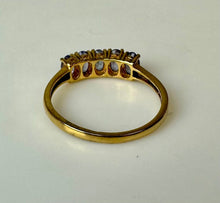 Load image into Gallery viewer, Gold Plated Sterling Tanzanite Ring sz 9
