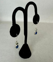 Load image into Gallery viewer, Sterling Blue Topaz Drop Earrings (1.25&quot;)
