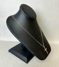 Load image into Gallery viewer, Vintage Gold Filled Seed Pearl Cross Necklace (20&quot;)
