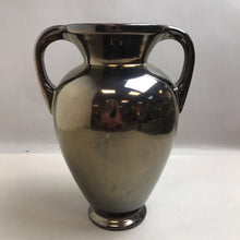Load image into Gallery viewer, Large Dark Brown Pottery Vase with Handles (14&quot;)
