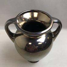 Load image into Gallery viewer, Large Dark Brown Pottery Vase with Handles (14&quot;)

