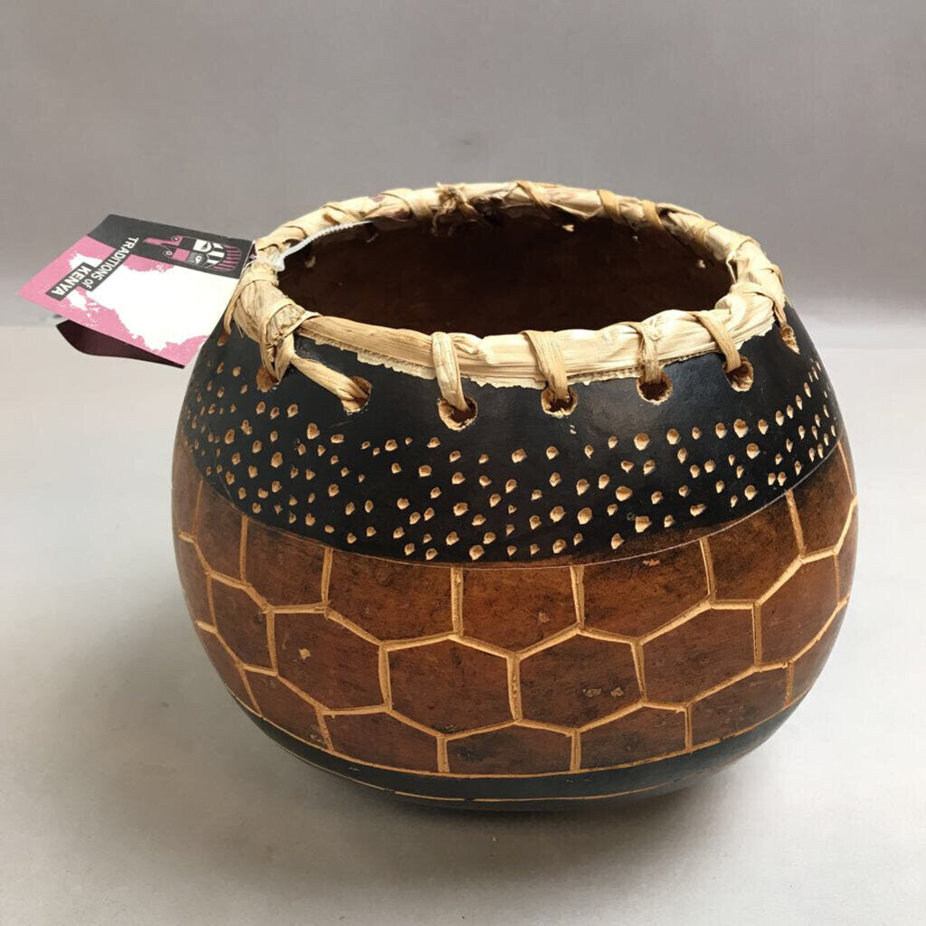 Handmade in Kenya Calabash Bowl (8