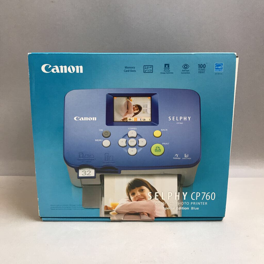 New Canon Selphy CP760 Photo Printer (5x10x9)