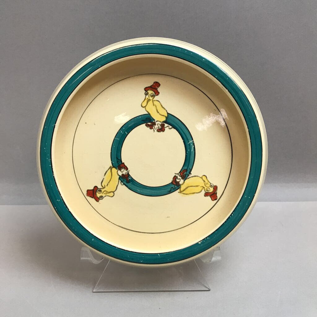 Antique Roseville Puddle Duck Child's Bowl (1.25x7.5)
