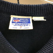 Load image into Gallery viewer, Vintage Chicago Bears Sweater Blue Starter Knit NFL Football V Neck (S)
