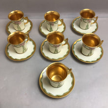 Load image into Gallery viewer, Limoges Chocolate Pot w/ Creamer, Cups &amp; Saucers (9.5&quot;)
