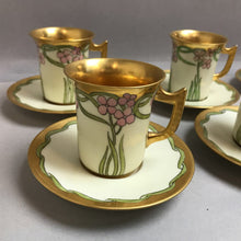 Load image into Gallery viewer, Limoges Chocolate Pot w/ Creamer, Cups &amp; Saucers (9.5&quot;)

