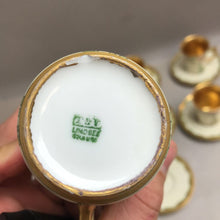 Load image into Gallery viewer, Limoges Chocolate Pot w/ Creamer, Cups &amp; Saucers (9.5&quot;)
