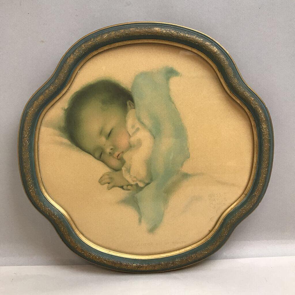 Vintage Bessie Pease Gutmann Print - A Little Bit of Heaven (13.5x13.5)