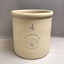 Load image into Gallery viewer, Lowell Pottery Co. Stoneware Crock, Tonica, Illinois #4 (12x11.5x11.5)
