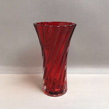 Load image into Gallery viewer, Red Glass Vase (7.75")
