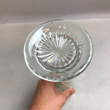 Load image into Gallery viewer, Clear Glass Twisted Ribs Swung Vase (12&quot;)
