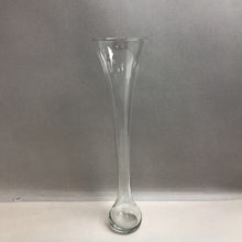 Load image into Gallery viewer, Tall Clear Glass Vase (17.5&quot;)
