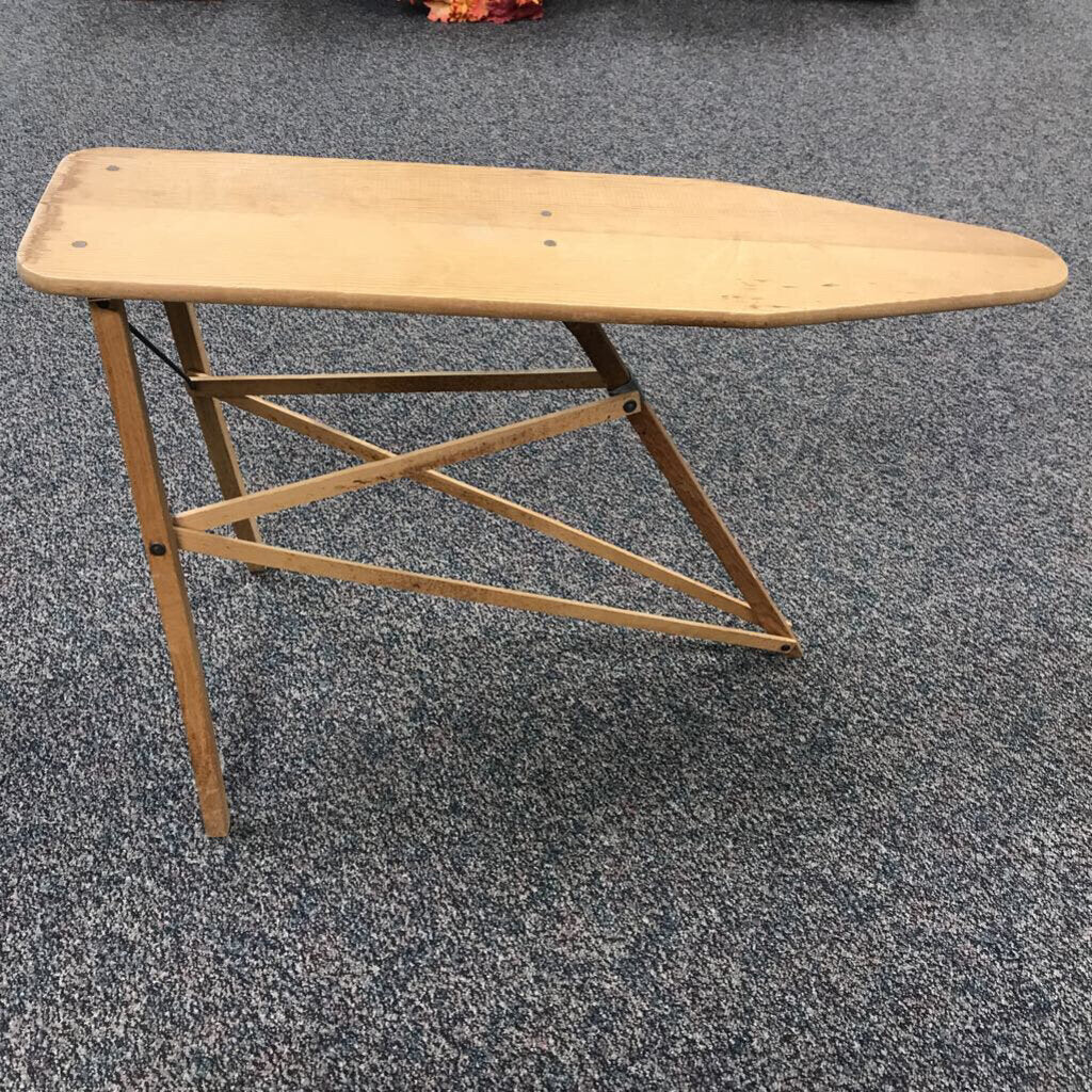 Antique Vintage Child’s Wooden Folding Ironing Board (11x34x9)