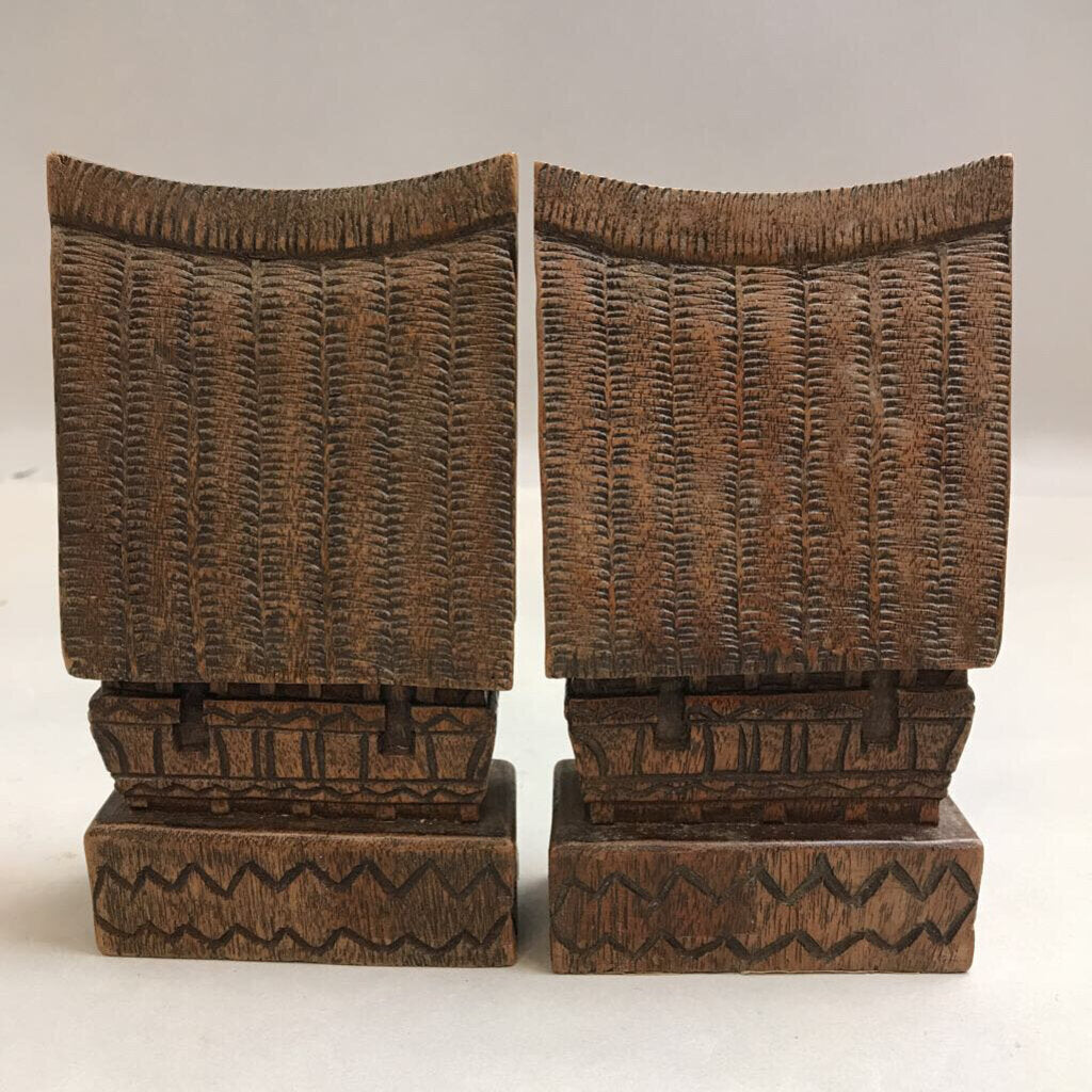 Vintage Indonesian House Bookends (6