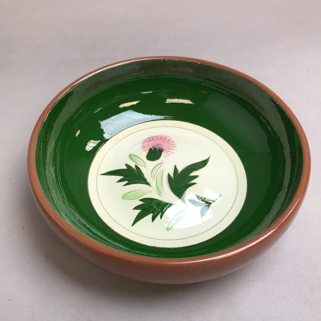 Vintage Stangl Pottery Pink Thistle Vegetable Fruit Serving Bowl (8