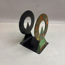 Load image into Gallery viewer, Vintage Brass Zodiac Book Ends (5&quot;) 2pcs
