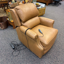 Load image into Gallery viewer, Leather Power Recliner Camel (35x34x36)
