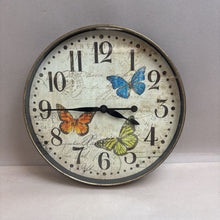 Load image into Gallery viewer, Butterfly Wall Clock (12&quot;)
