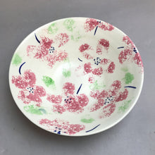Load image into Gallery viewer, Hand Painted Flower Pottery Bowl (3x8)
