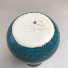 Load image into Gallery viewer, Blue &amp; Brown Signed Pottery Vase (5&quot;)
