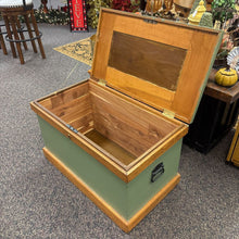 Load image into Gallery viewer, Sea Green Vintage Trunk / Chest (21x25x20)
