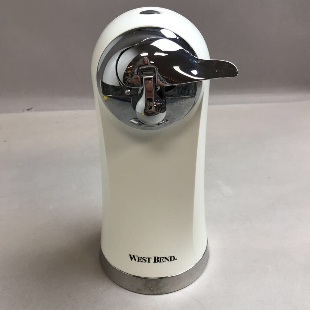 West Bend Electric Can Opener Bottle Opener Mellow Yellow - Works