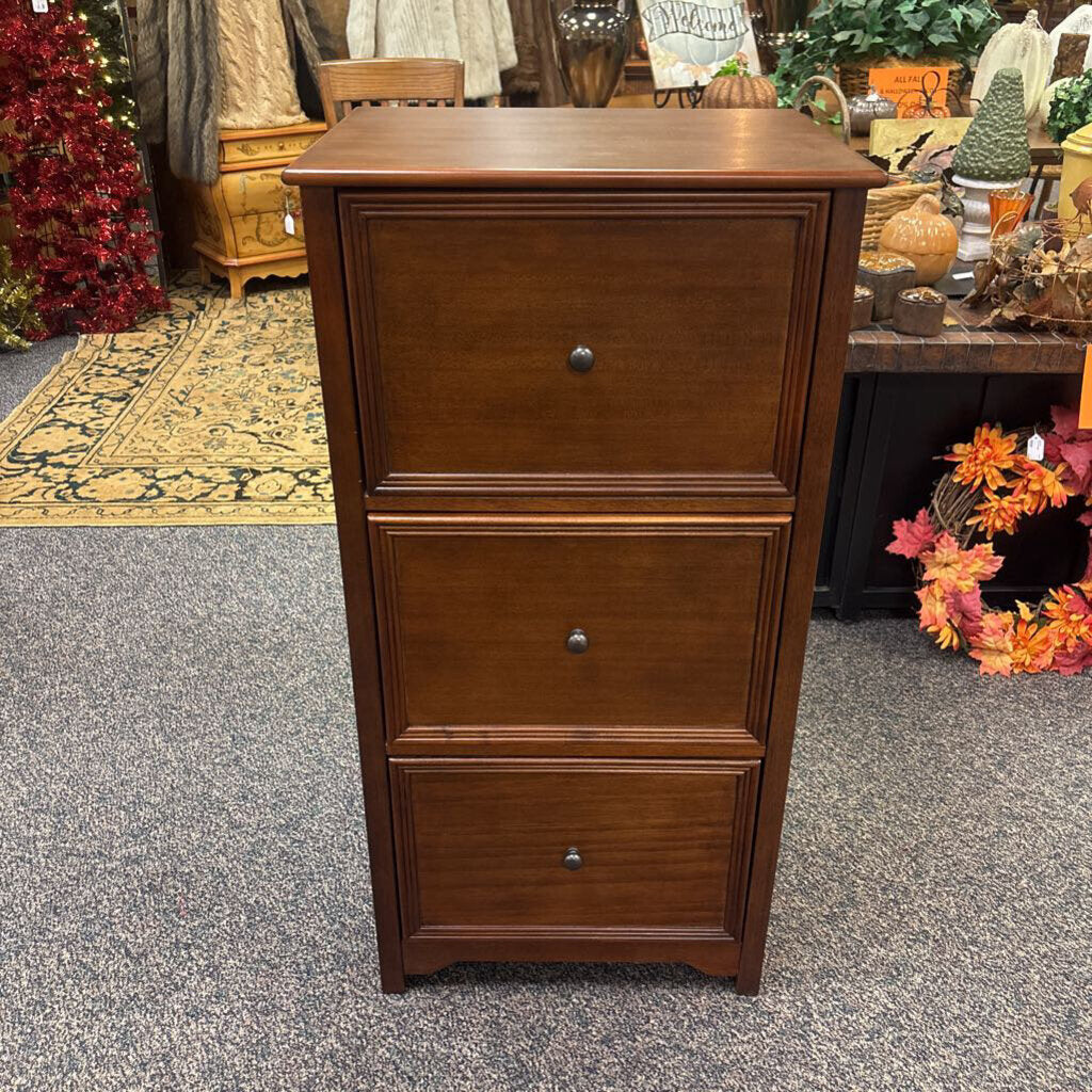 File Cabinet 3 Drawer Wood (41x21x16)