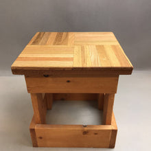 Load image into Gallery viewer, Handmade Wood Square PLant Stand/Side Table (12x11x11)
