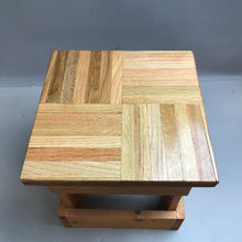 Load image into Gallery viewer, Handmade Wood Square PLant Stand/Side Table (12x11x11)
