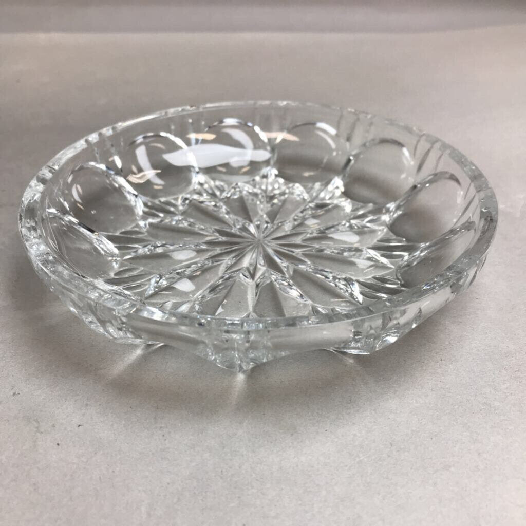 Vintage Colony Lead CrystalCoin Design Dish (6