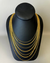Load image into Gallery viewer, Vintage Crown Trifari Goldtone Waterfall Chain Necklace (20&quot;)
