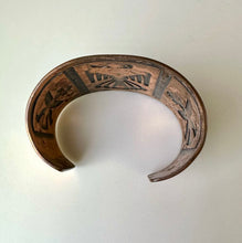 Load image into Gallery viewer, Vintage Midcentury Copper Thunderbird Wide Cuff Bracelet (2.5" inside diameter)
