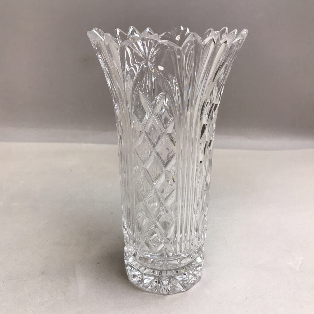 Vintage Crystal Vase (7