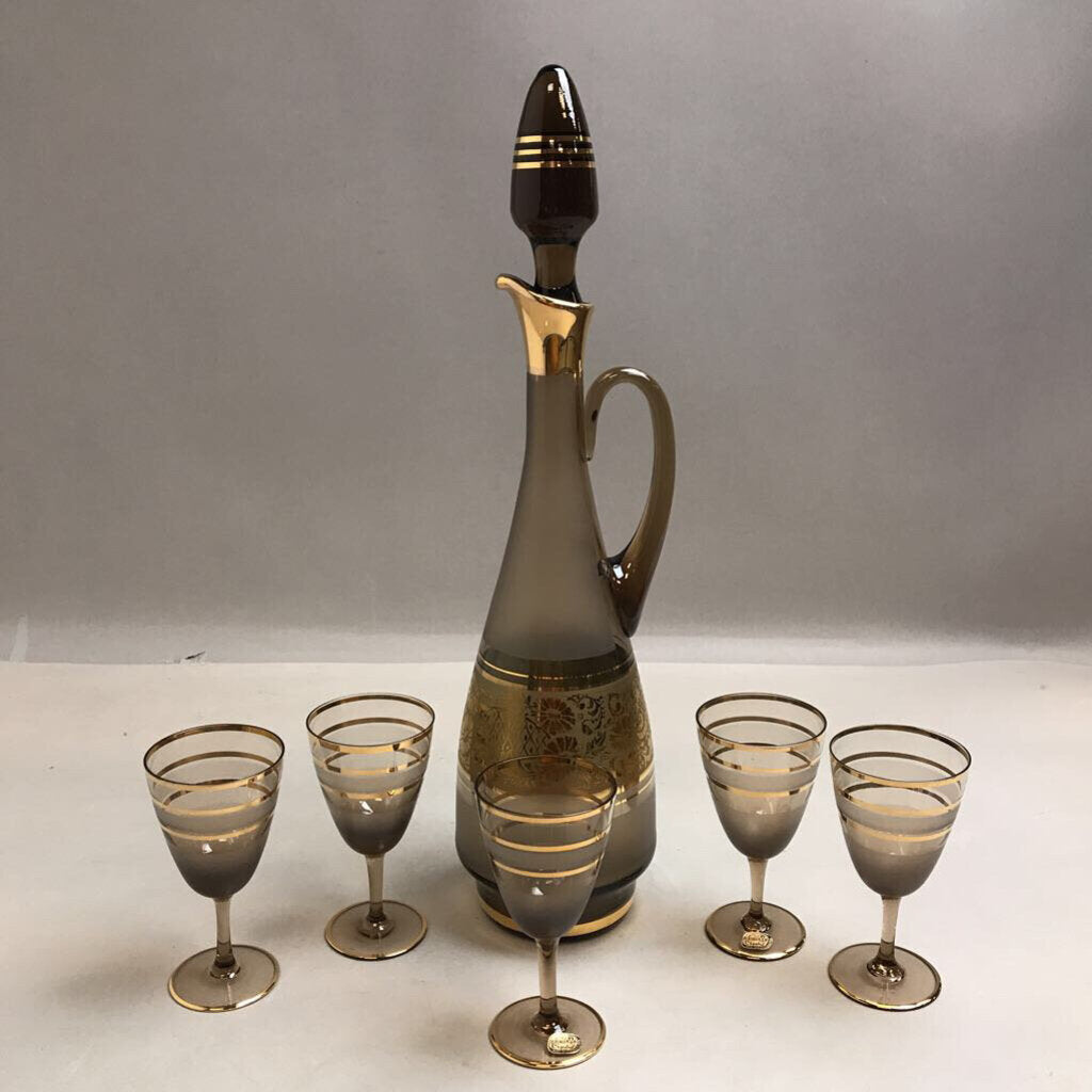 MCM Bohemian Crystal Cordial 6 Piece Set (17