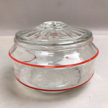 Load image into Gallery viewer, Vintage Bartlett Collins Golden Grape Candy Dish with Red Stripes (5&quot;)
